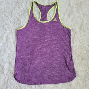 Adidas Climatalite Purple Neon Workout Tank Size M